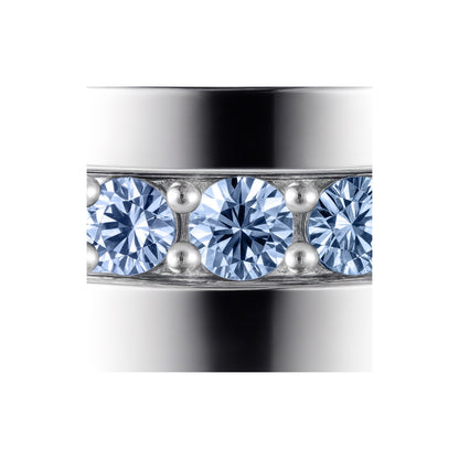 Linea Stripe Band Ring – Light Blue Aquamarine