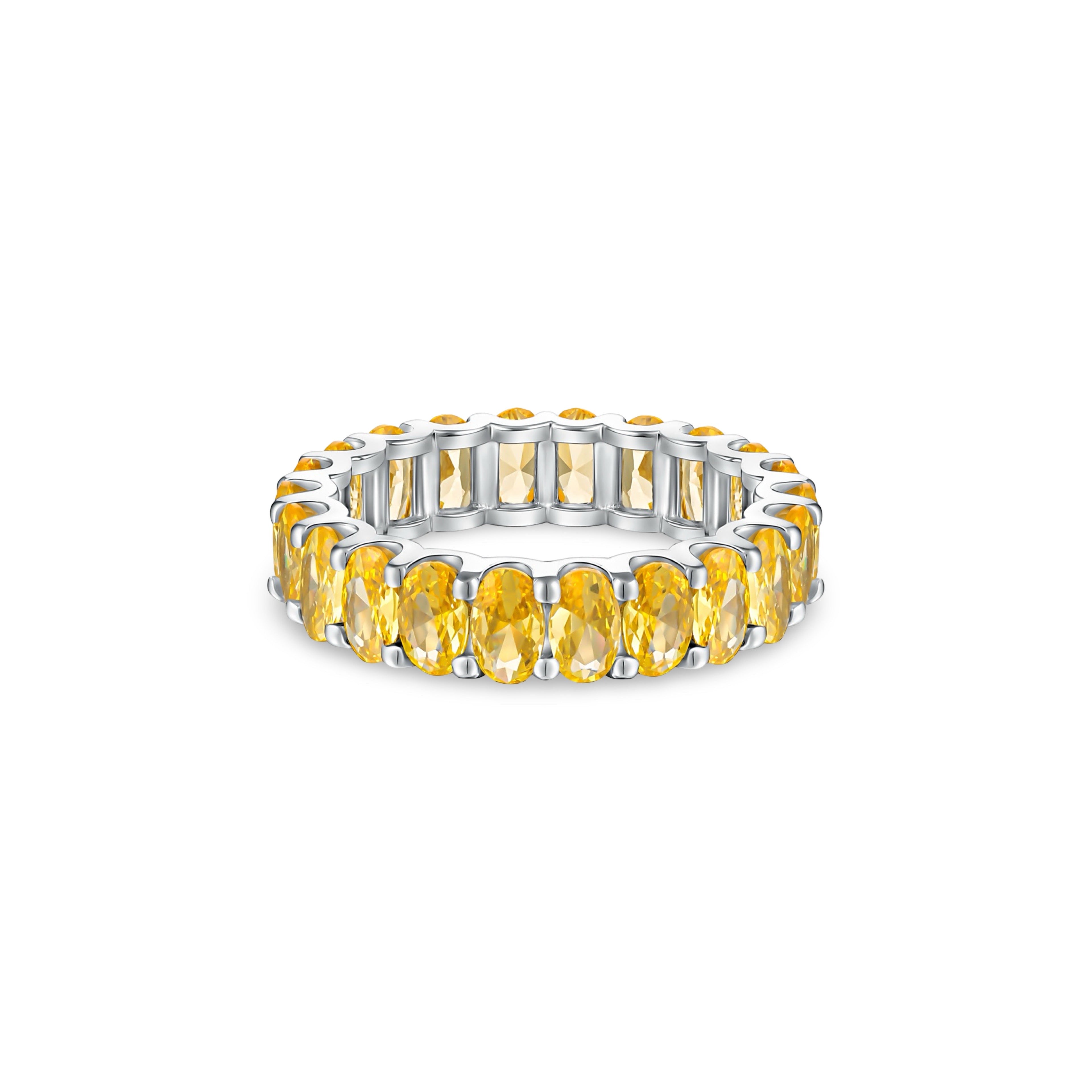 Velara Eternity Ring – Yellow Sapphire