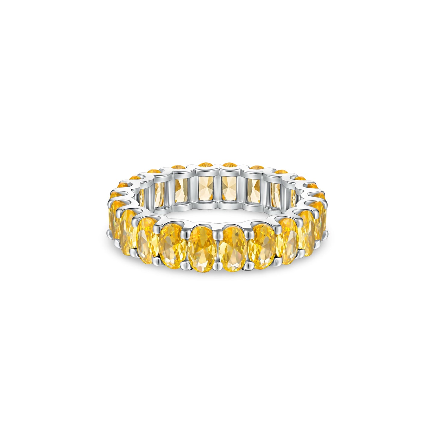 Velara Eternity Ring – Yellow Sapphire