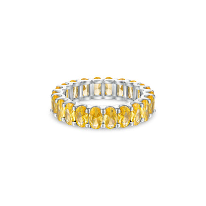 Velara Eternity Ring – Yellow Sapphire
