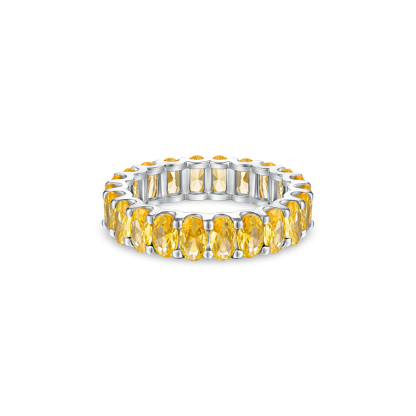Velara Eternity Ring – Yellow Sapphire