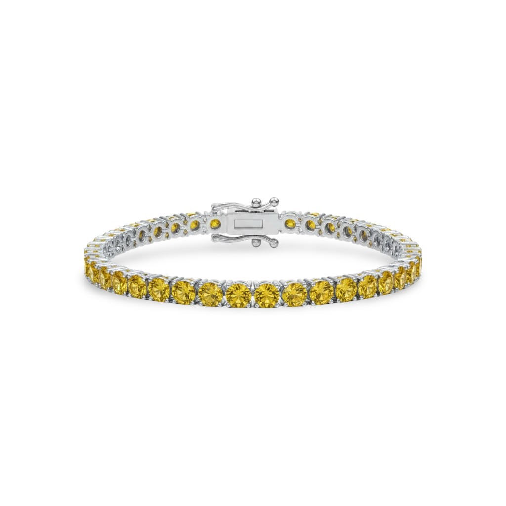 Juno Maxi Tennis Bracelet – Yellow Sapphire
