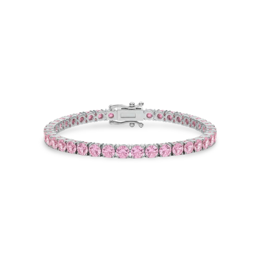 Juno Maxi Tennis Bracelet – Light Pink Sapphire