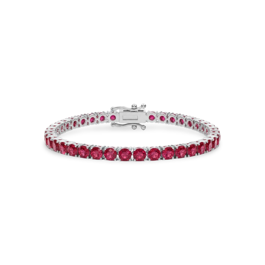 Juno Maxi Tennis Bracelet – Red Ruby