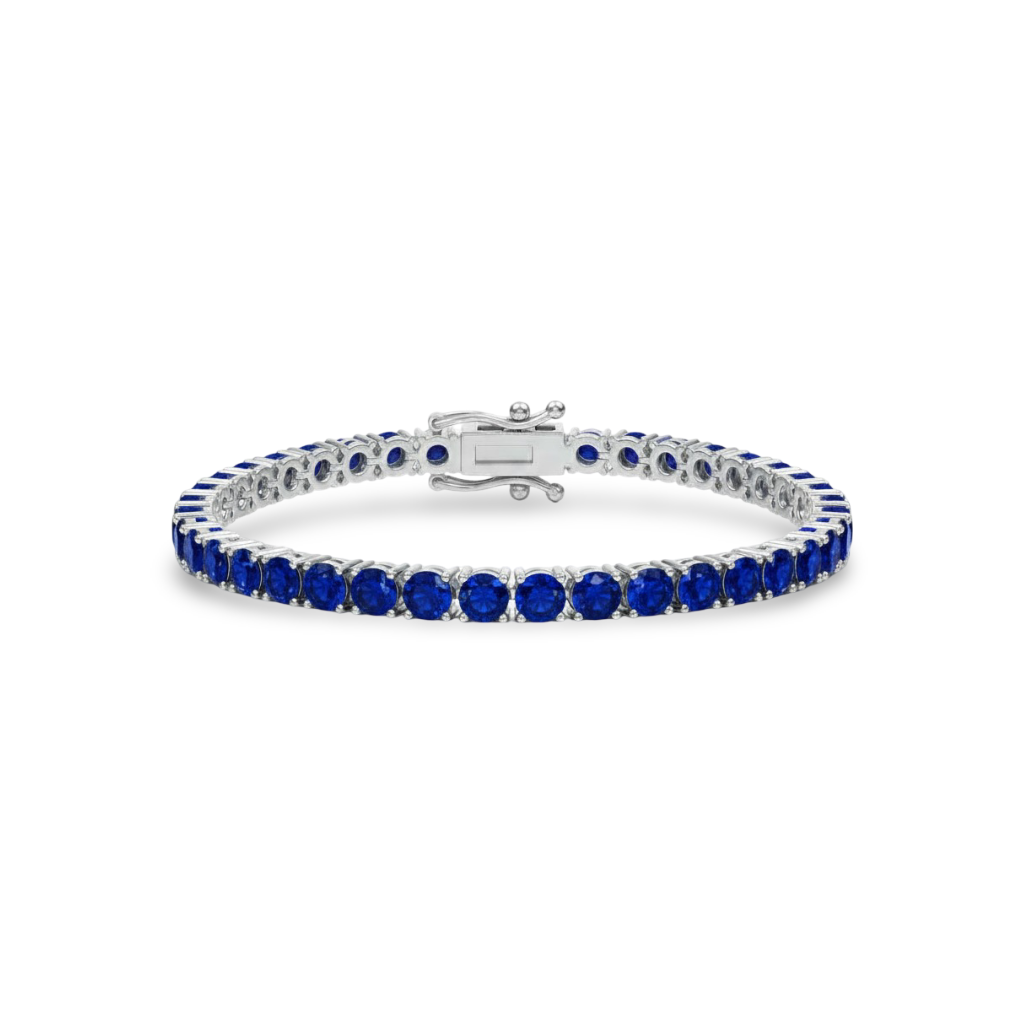 Juno Maxi Tennis Bracelet – Blue Sapphire