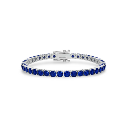 Juno Maxi Tennis Bracelet – Blue Sapphire