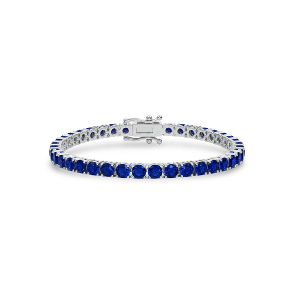 Juno Maxi Tennis Bracelet – Blue Sapphire