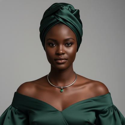 Nova Bold Solitaire Pendant – Zambian Green Emerald