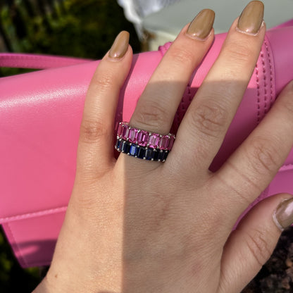 Nexus Eternity Ring – Purple Sapphire