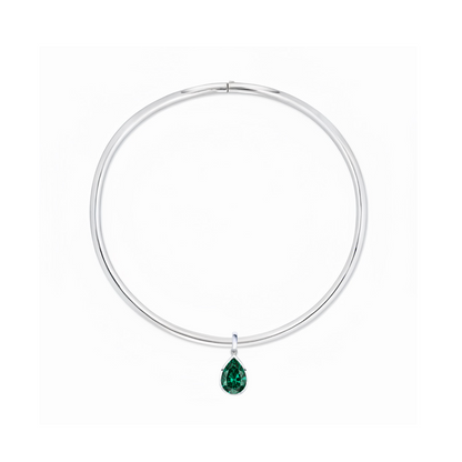 Nova Bold Solitaire Pendant – Zambian Green Emerald