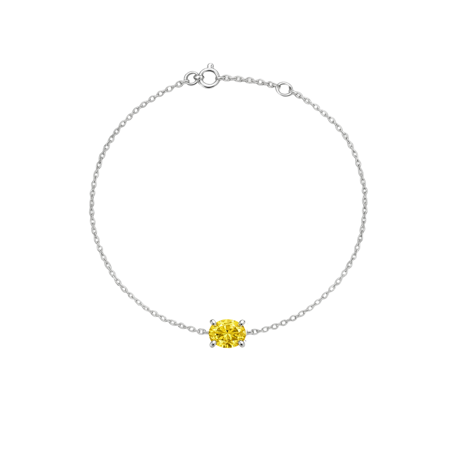 Velara Solitaire Bracelet – Yellow Sapphire