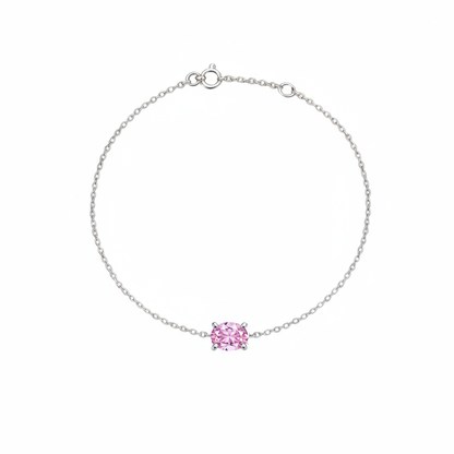 Velara Solitaire Bracelet – Light Pink Sapphire