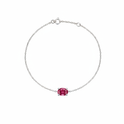 Velara Solitaire Bracelet – Red Ruby