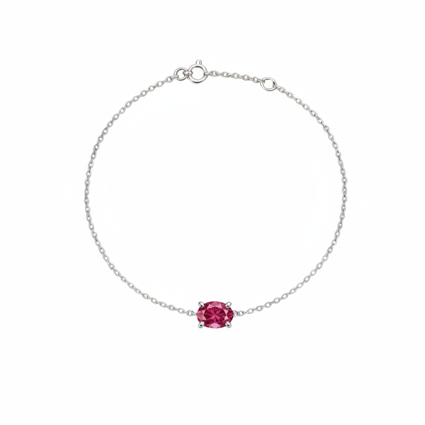 Velara Solitaire Bracelet – Red Ruby