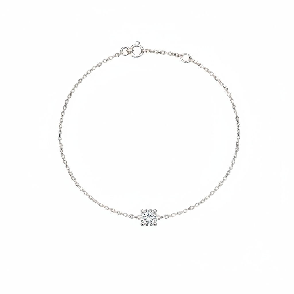 Juno Solitaire Bracelet – White Diamond
