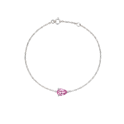 Nova Solitaire Bracelet – Light Pink Sapphire