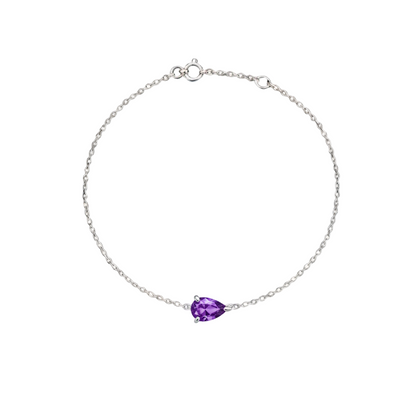 Nova Solitaire Bracelet – Purple Sapphire