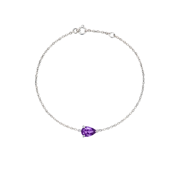 Nova Solitaire Bracelet – Purple Sapphire