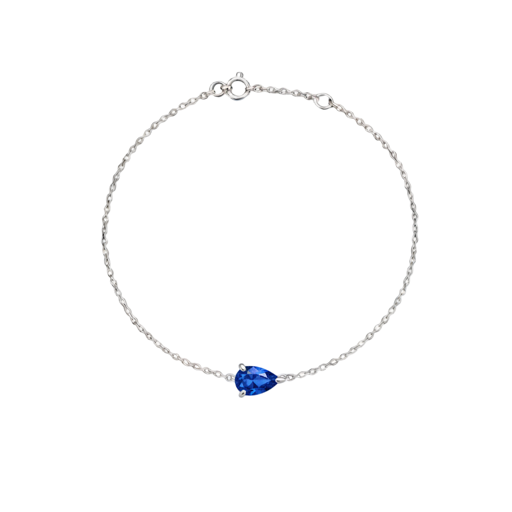 Nova Solitaire Bracelet – Blue Sapphire