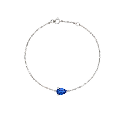 Nova Solitaire Bracelet – Blue Sapphire