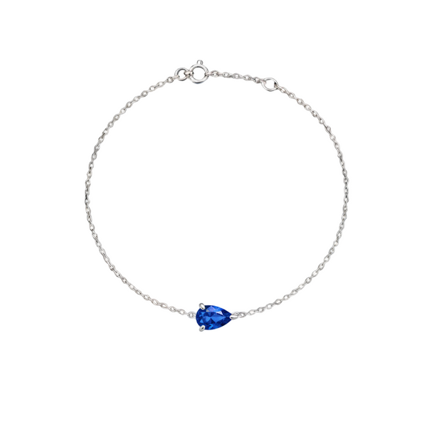 Nova Solitaire Bracelet – Blue Sapphire