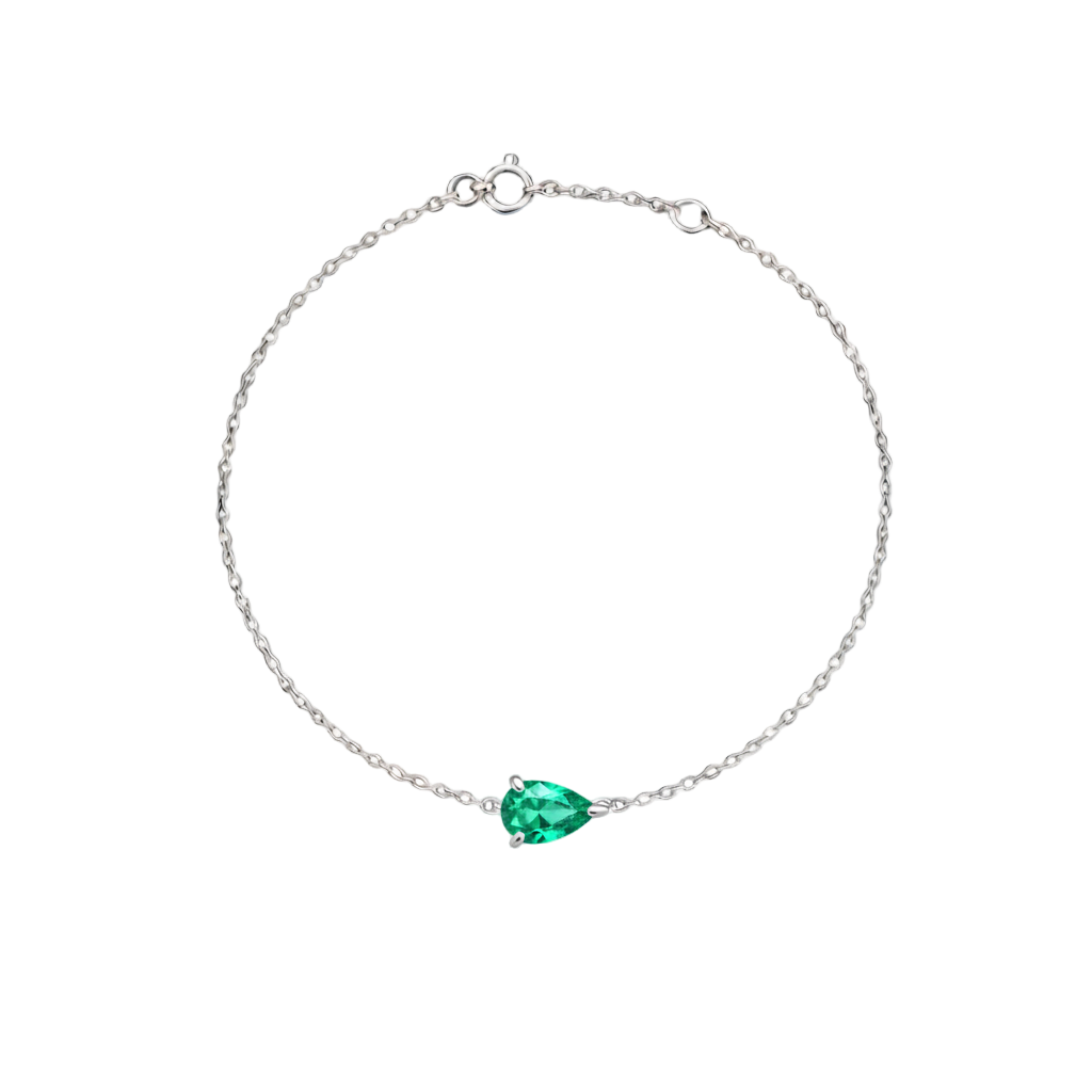 Nova Solitaire Bracelet – Colombian Green Emerald