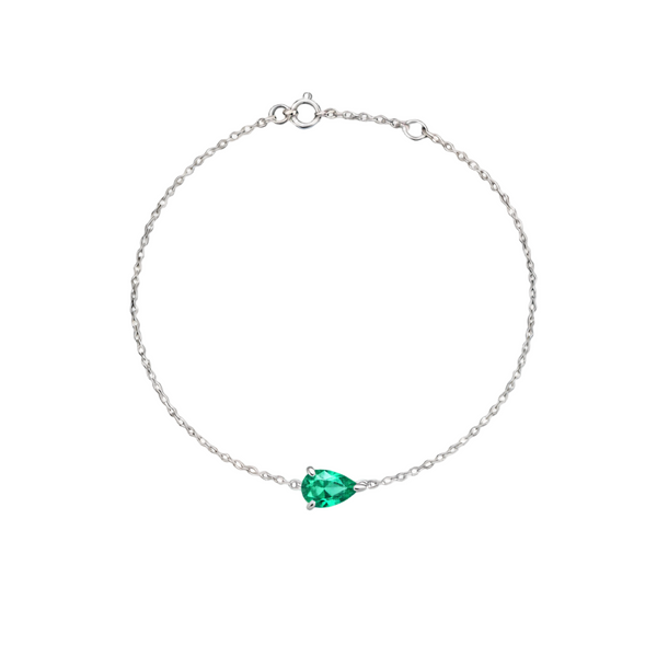 Nova Solitaire Bracelet – Colombian Green Emerald