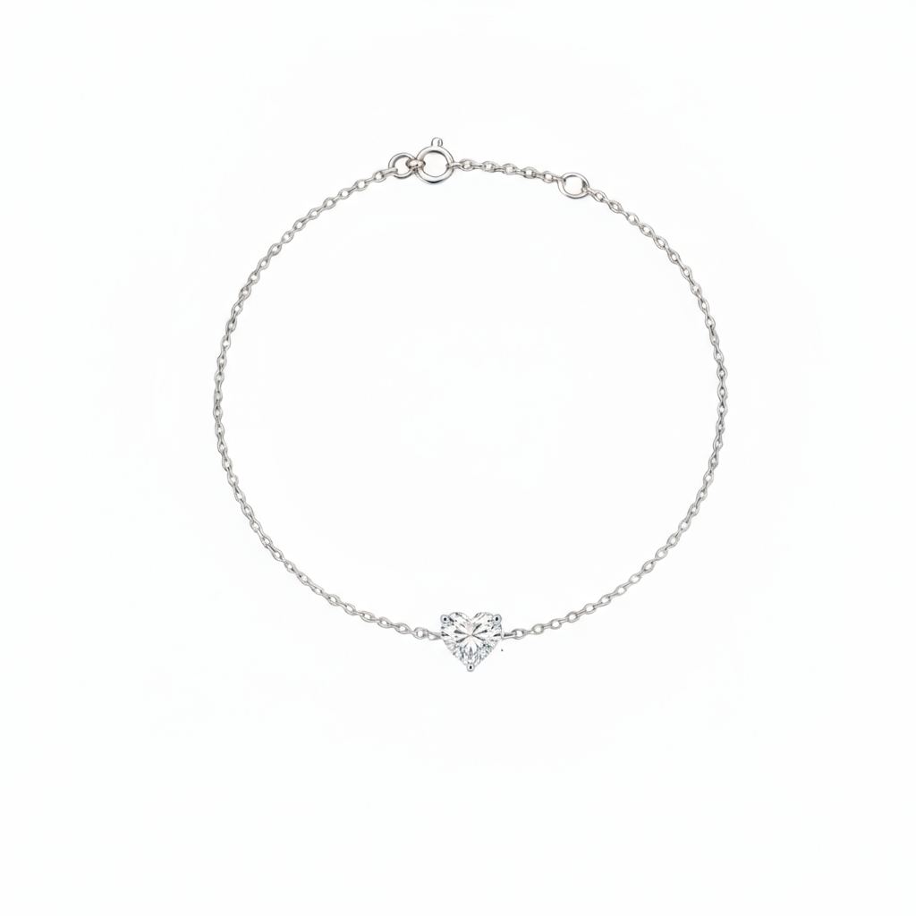 Amore Solitaire Bracelet – White Diamond