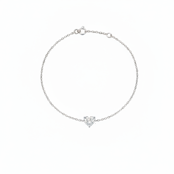 Amore Solitaire Bracelet – White Diamond