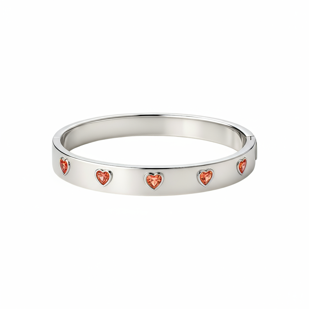 Amore Cinco Elemental Bangle – Orange Padparadscha Sapphire