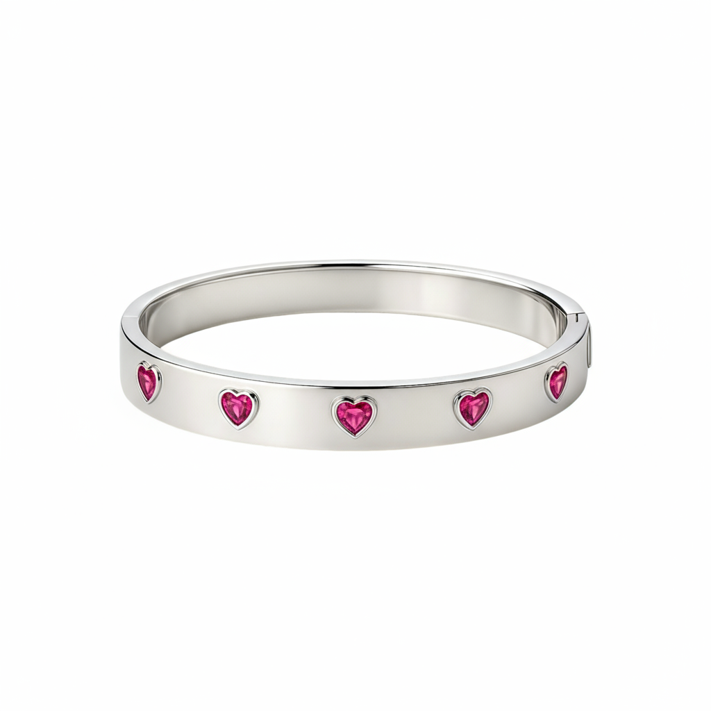Amore Cinco Elemental Bangle – Red Ruby
