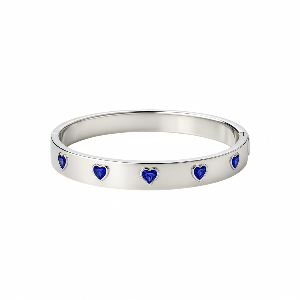 Amore Cinco Elemental Bangle – Blue Sapphire