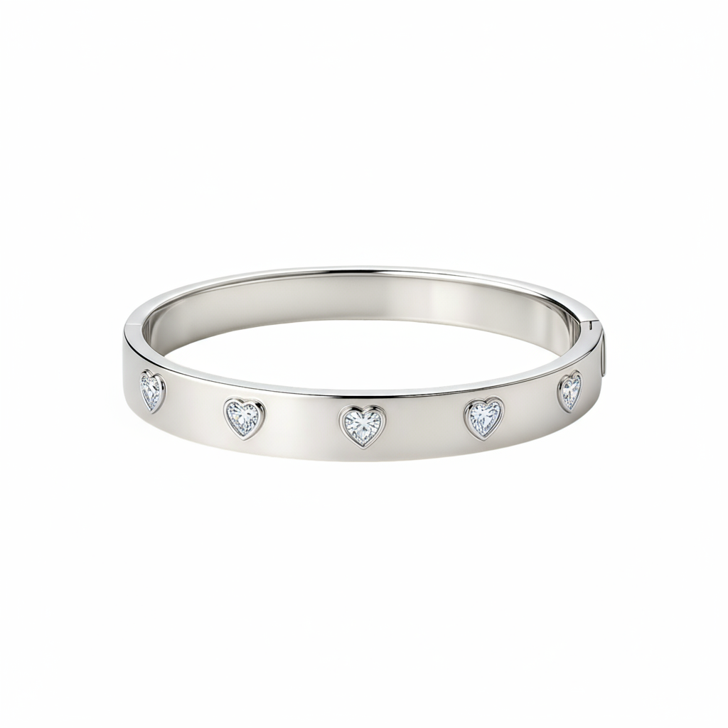 Amore Cinco Elemental Bangle – White Diamond