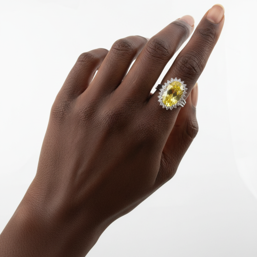 Velara Aura Ring – Yellow Sapphire