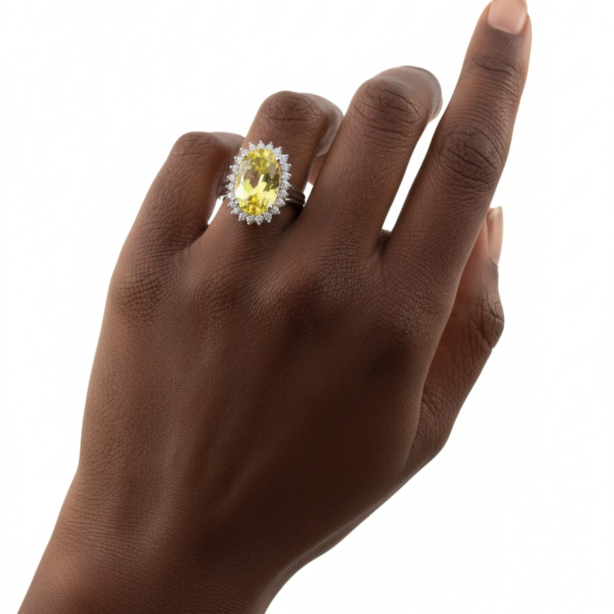 Velara Aura Ring – Yellow Sapphire
