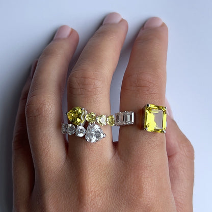 Nexus Open Ring – Red Ruby