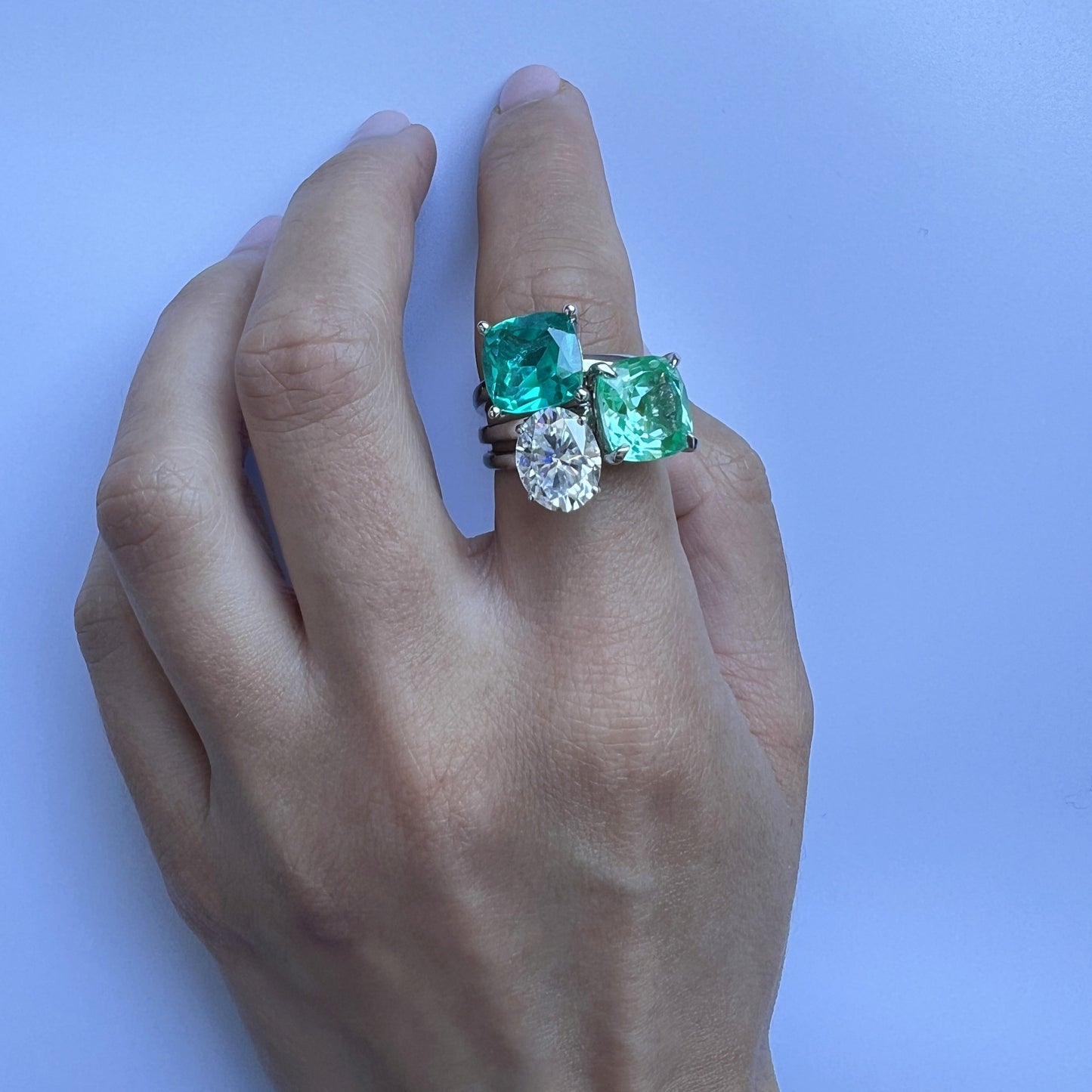 Velara Signature Ring – Light Blue Aquamarine