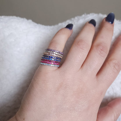 Linea Mini Ring – White Diamond