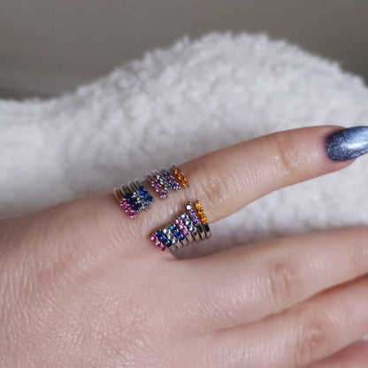 Linea Tres Ring – Colombian Green Emerald