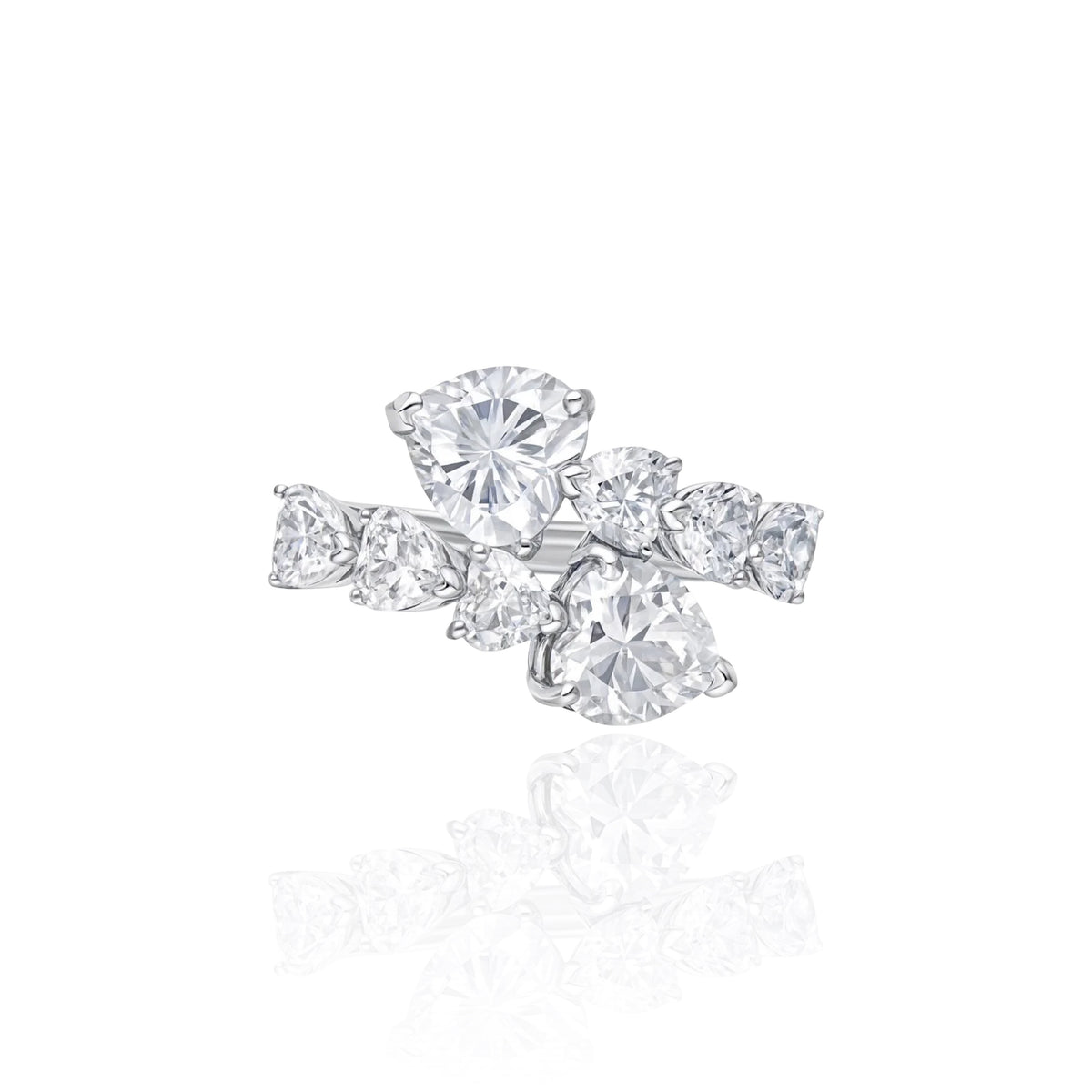 Amore Twist Ring – White Diamond