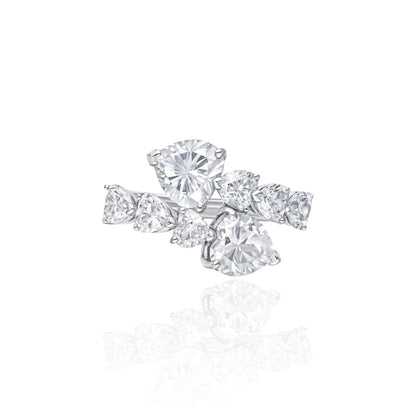 Amore Twist Ring – White Diamond