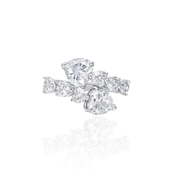 Amore Twist Ring – White Diamond