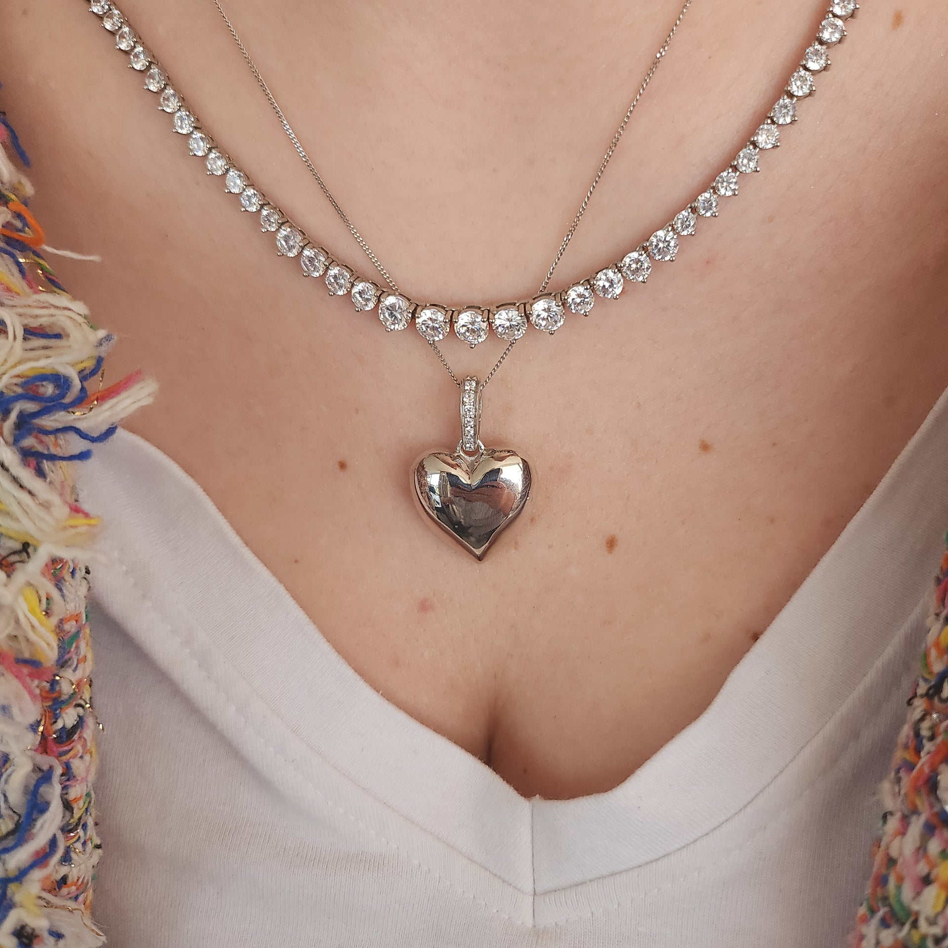 Juno Graduated Tennis Necklace – Red Ruby
