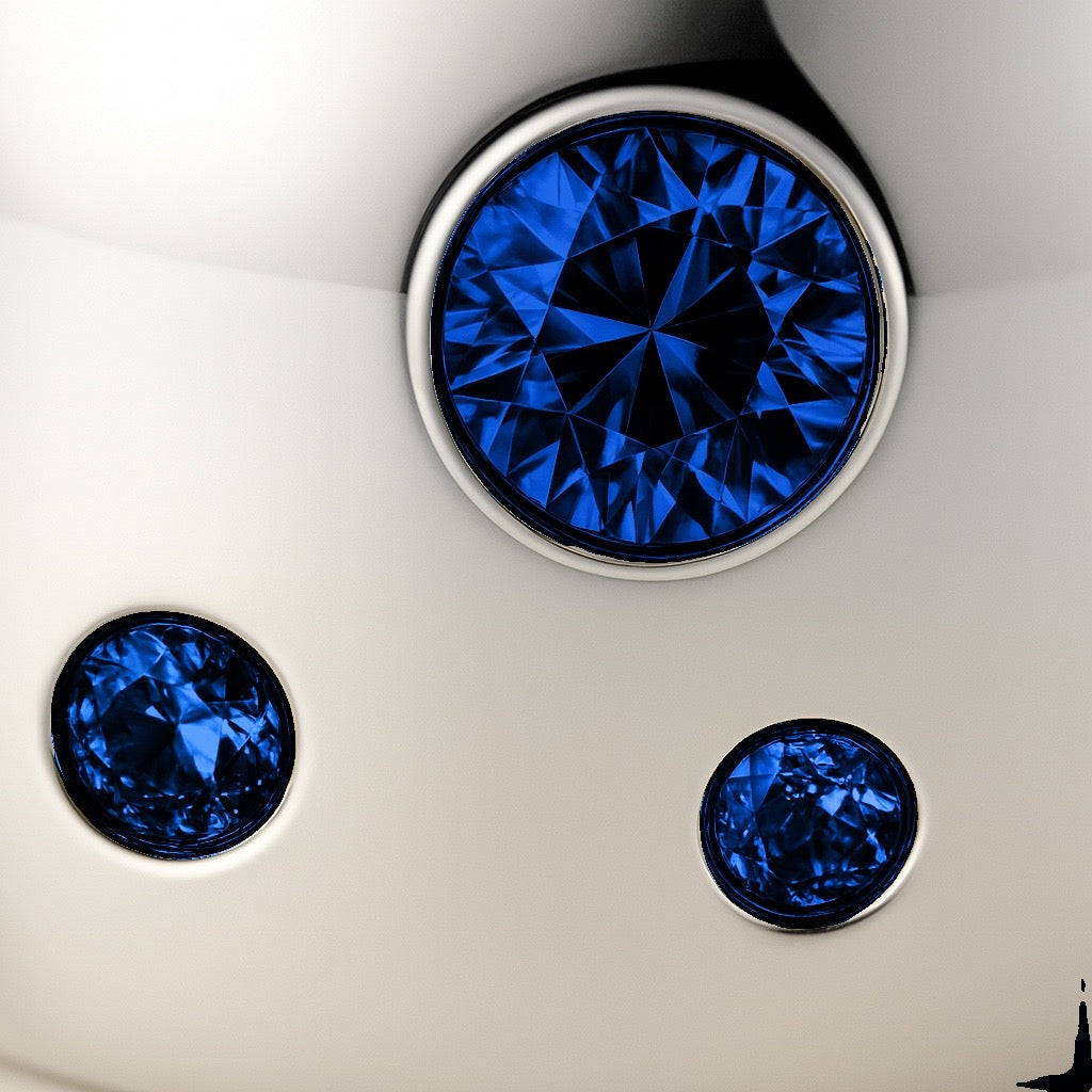 Linea Confetti Maxi Ring – Blue Sapphire