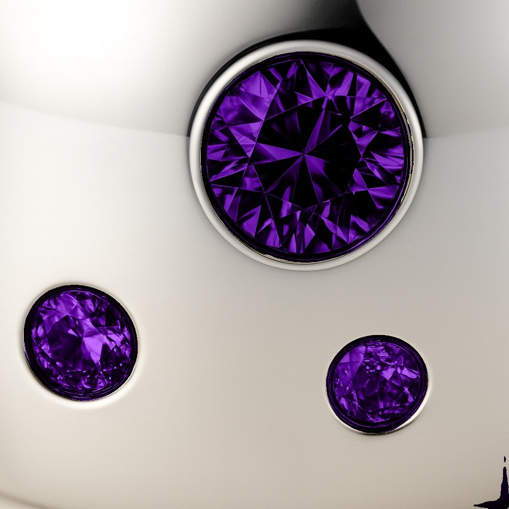 Linea Confetti Maxi Ring – Purple Amethyst