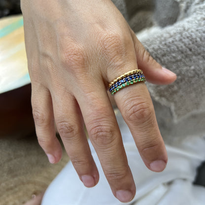 Linea Midi Ring – Light Pink Sapphire