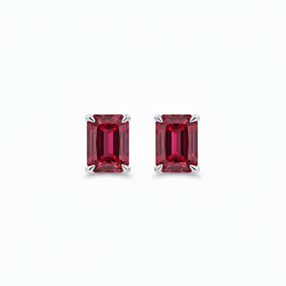 Nexus Grande Stud Earrings – Red Ruby