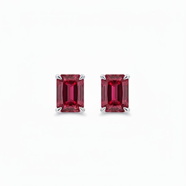 Nexus Grande Stud Earrings – Red Ruby
