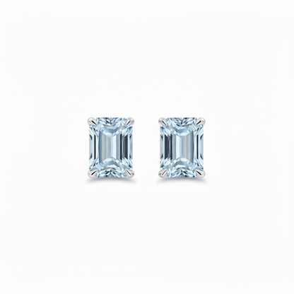 Nexus Grande Stud Earrings – Light Blue Aquamarine