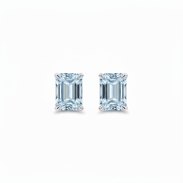 Nexus Grande Stud Earrings – Light Blue Aquamarine